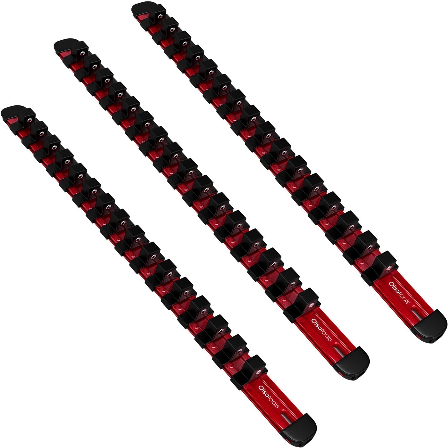 Aluminum Socket Organizer Rails with Locking End Caps - Shopthatapp.ca