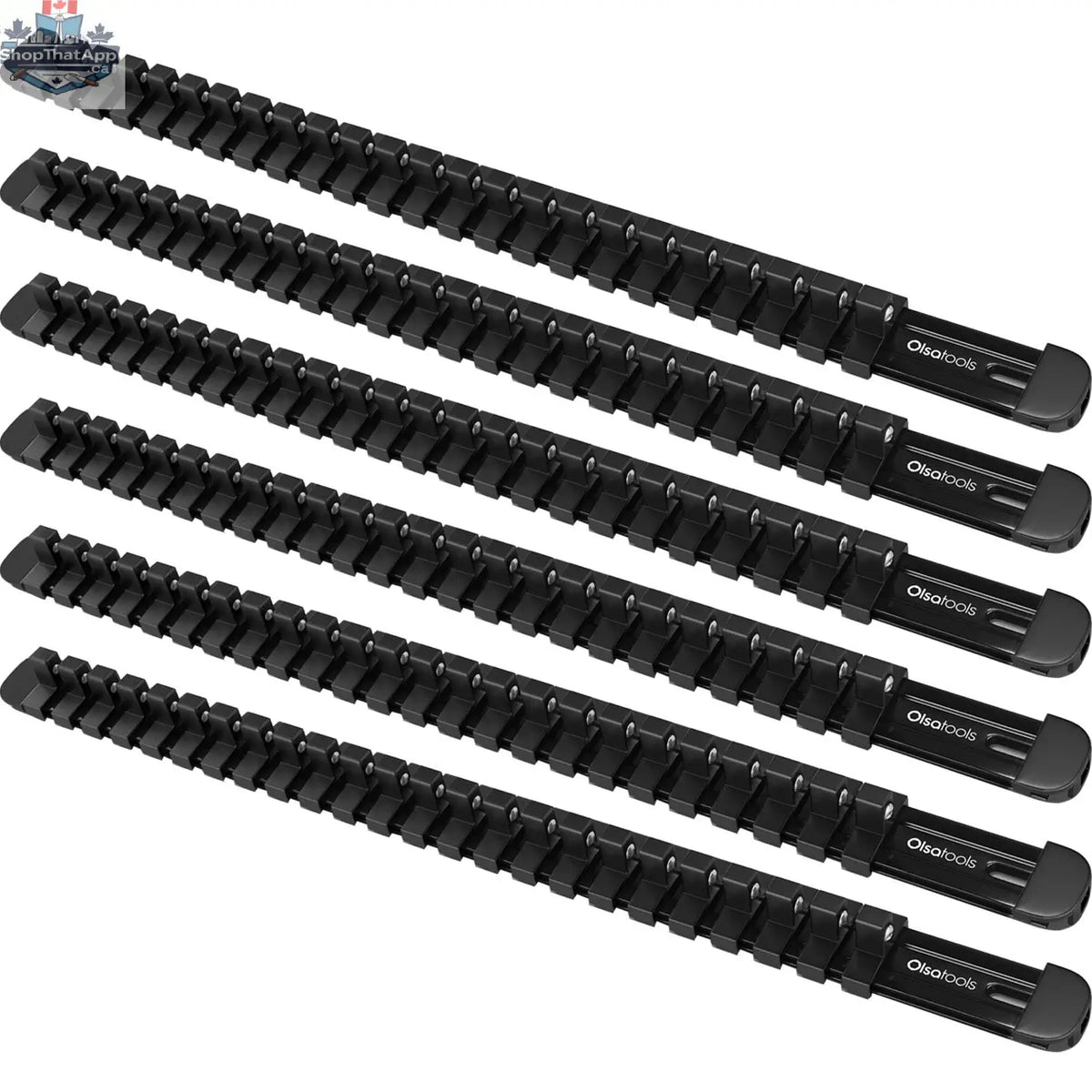 Aluminum Socket Organizer Rails with Locking End Caps - Shopthatapp.ca