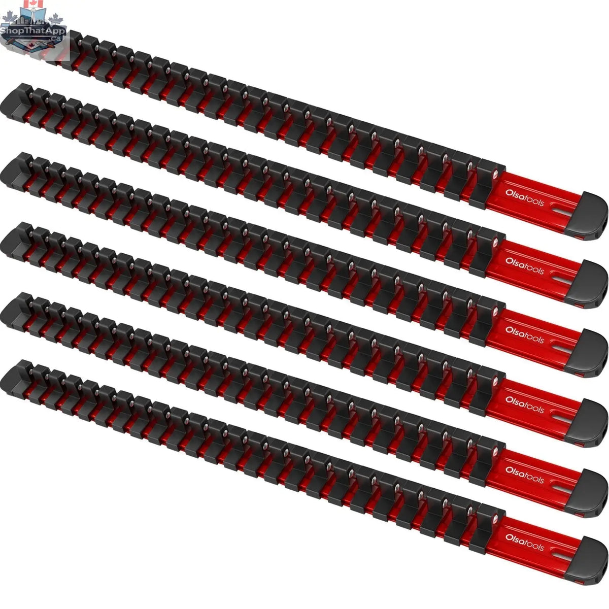 Aluminum Socket Organizer Rails with Locking End Caps - Shopthatapp.ca