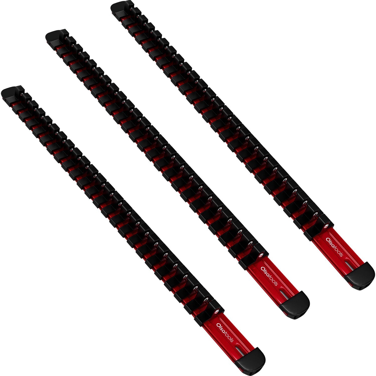 Aluminum Socket Organizer Rails with Locking End Caps - Shopthatapp.ca