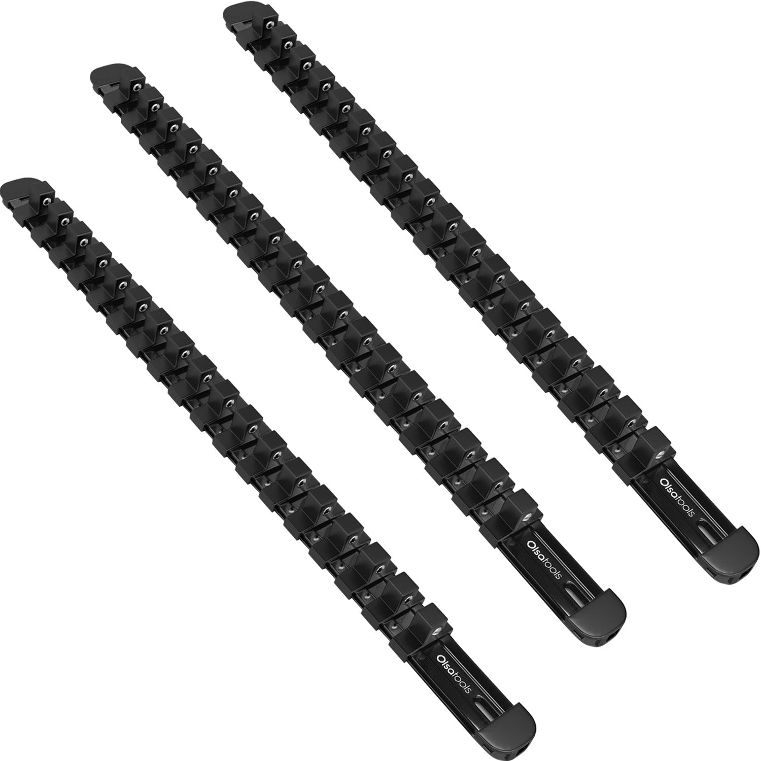 Aluminum Socket Organizer Rails with Locking End Caps - Shopthatapp.ca