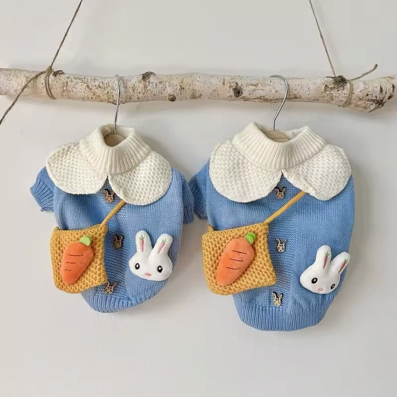 Corduroy Easter Dog Sweater - Festive Bunny Design for Easter Celebrations - Shopthatapp.ca
