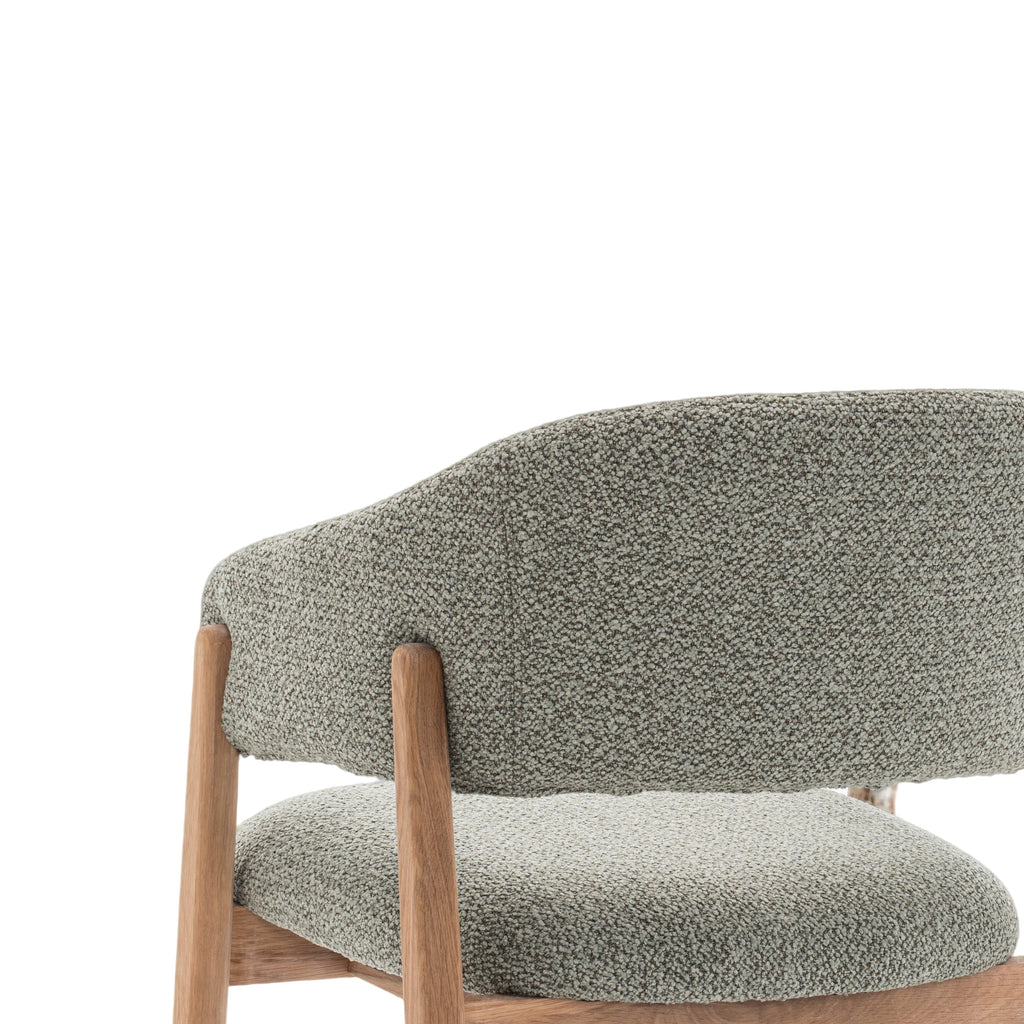 Fiol Dining Chair – Mint Green Upholstery & Natural Wood Frame - Www.Shopthatapp.ca