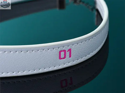 Hatsune Miku character vocal series choker necklace from Hawk Collectibles, featuring a black band with teal accents and digital design.
