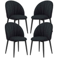Skylar Modern Dining Chairs Set of 4-Black