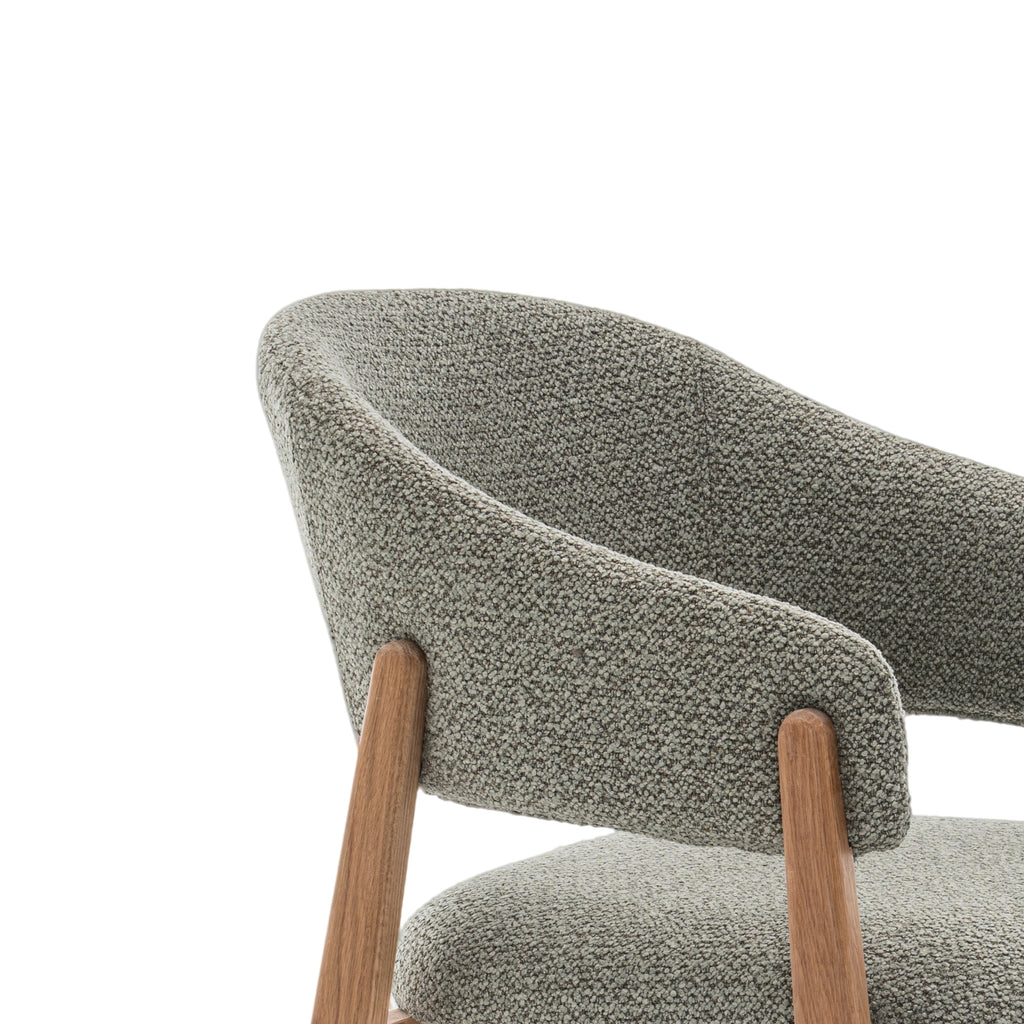 Fiol Dining Chair – Mint Green Upholstery & Natural Wood Frame - Www.Shopthatapp.ca