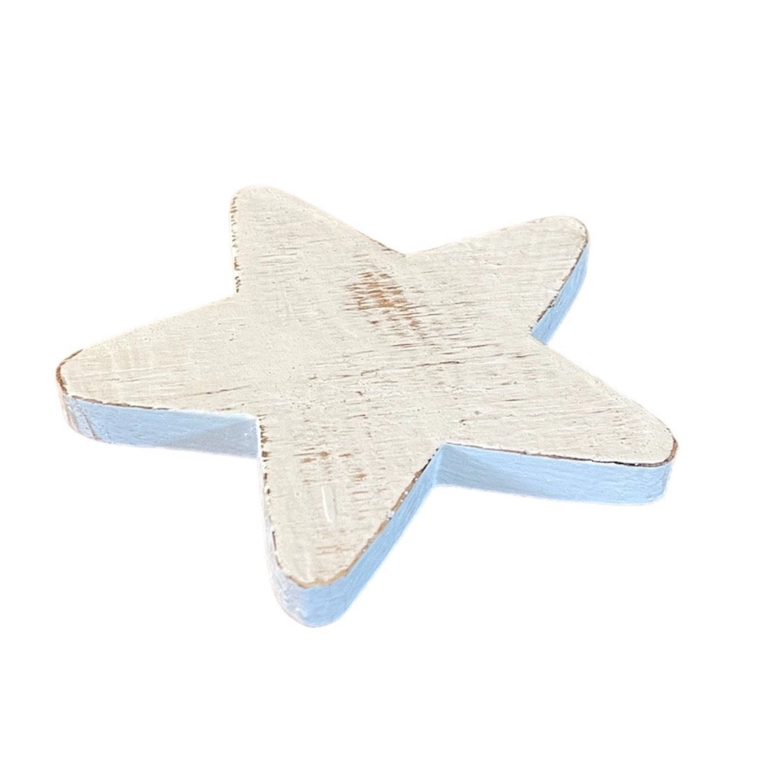 Wooden Star Decoration - Charming Flat Star Decal for Home Decor - Shopthatapp.ca