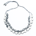 Resin Two Tone Necklace - Double Strand Elegance - Shopthatapp.ca