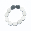 Resin Two Tone Bracelet - Stylish and Versatile Elasticated Jewelry - Shopthatapp.ca