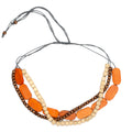 3 Strand Wooden Bead Necklace - Shopthatapp.ca
