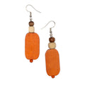 Wooden Lozenge Earrings - Unique Handcrafted Jewelry - Shopthatapp.ca