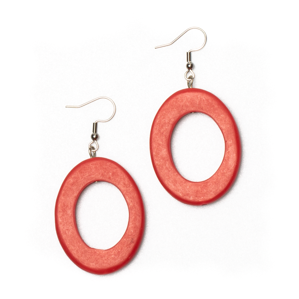 Resin Hoop Earrings - Elegant Simple Design for Everyday Wear - Shopthatapp.ca