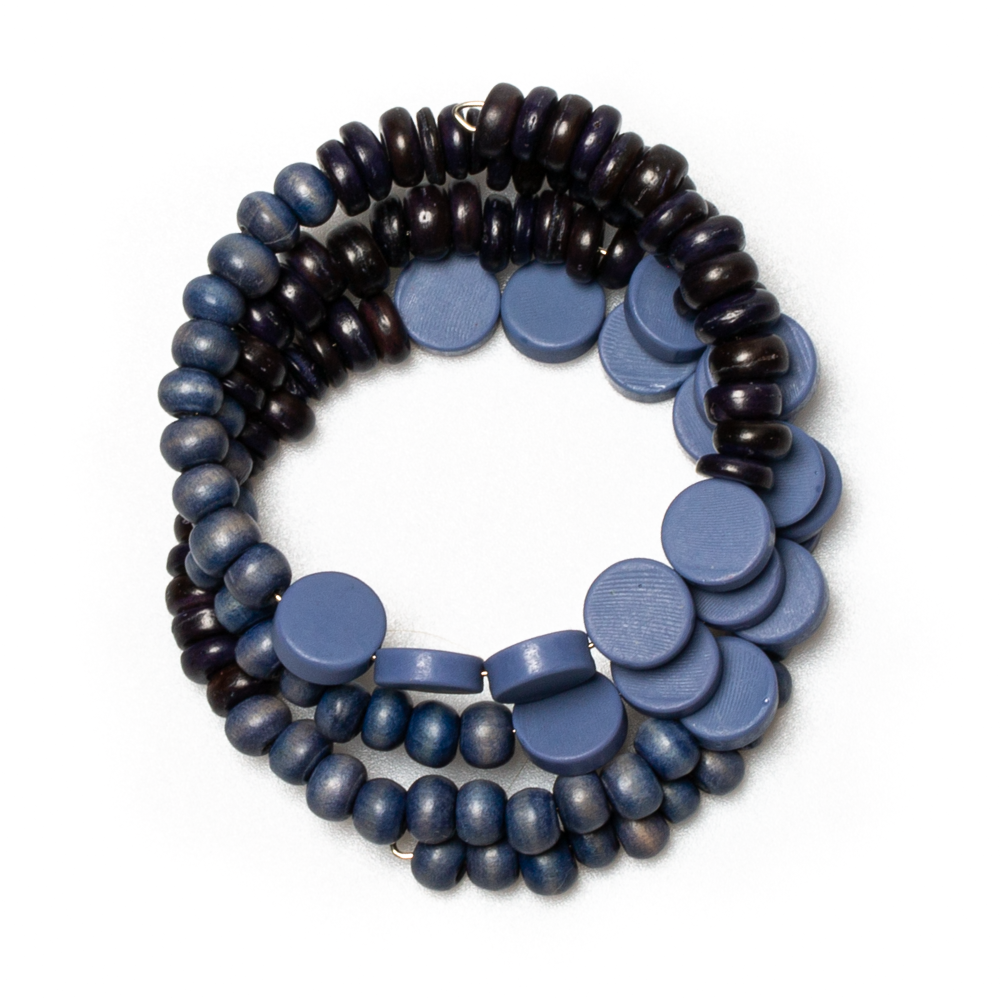 Wood Resin Spiral Bracelet - Unique Handmade Jewelry Piece - Shopthatapp.ca