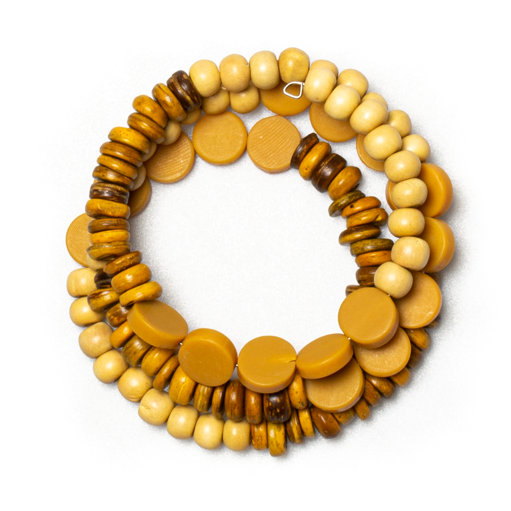 Wood Resin Spiral Bracelet - Unique Handmade Jewelry Piece - Shopthatapp.ca