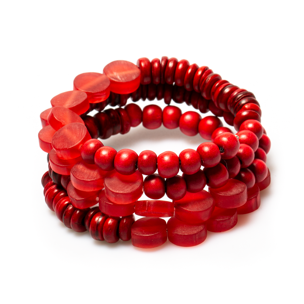 Wood Resin Spiral Bracelet - Unique Handmade Jewelry Piece - Shopthatapp.ca