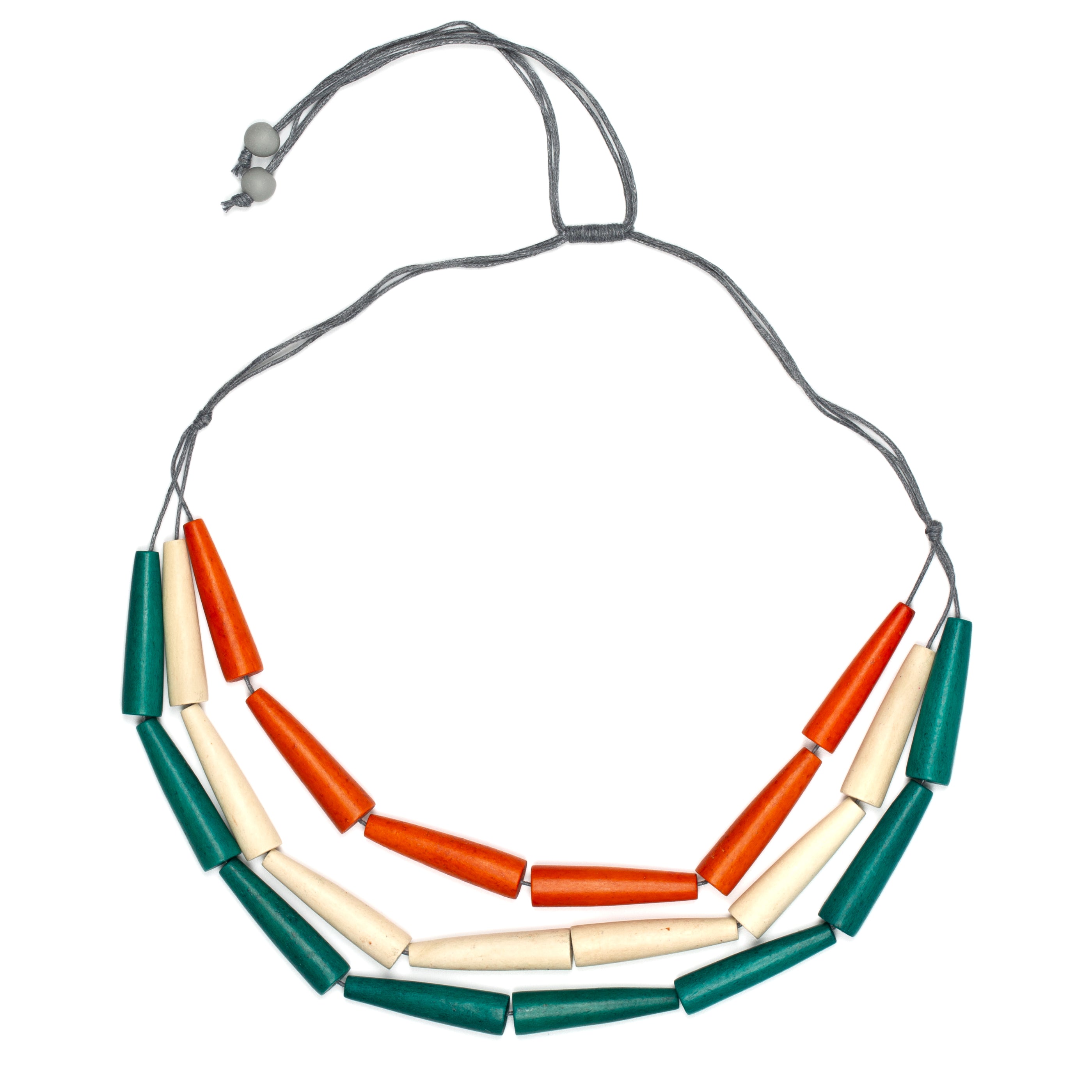 3 Strand Stacked Cone Necklace - Shopthatapp.ca
