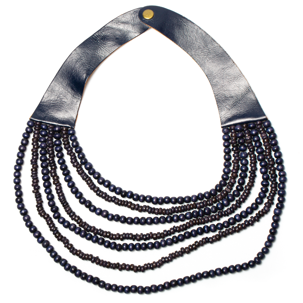 Multi Strand Wooden Bead Necklace - Shopthatapp.ca