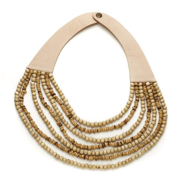 Multi Strand Wooden Bead Necklace - Shopthatapp.ca