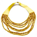 Multi Strand Wooden Bead Necklace - Shopthatapp.ca