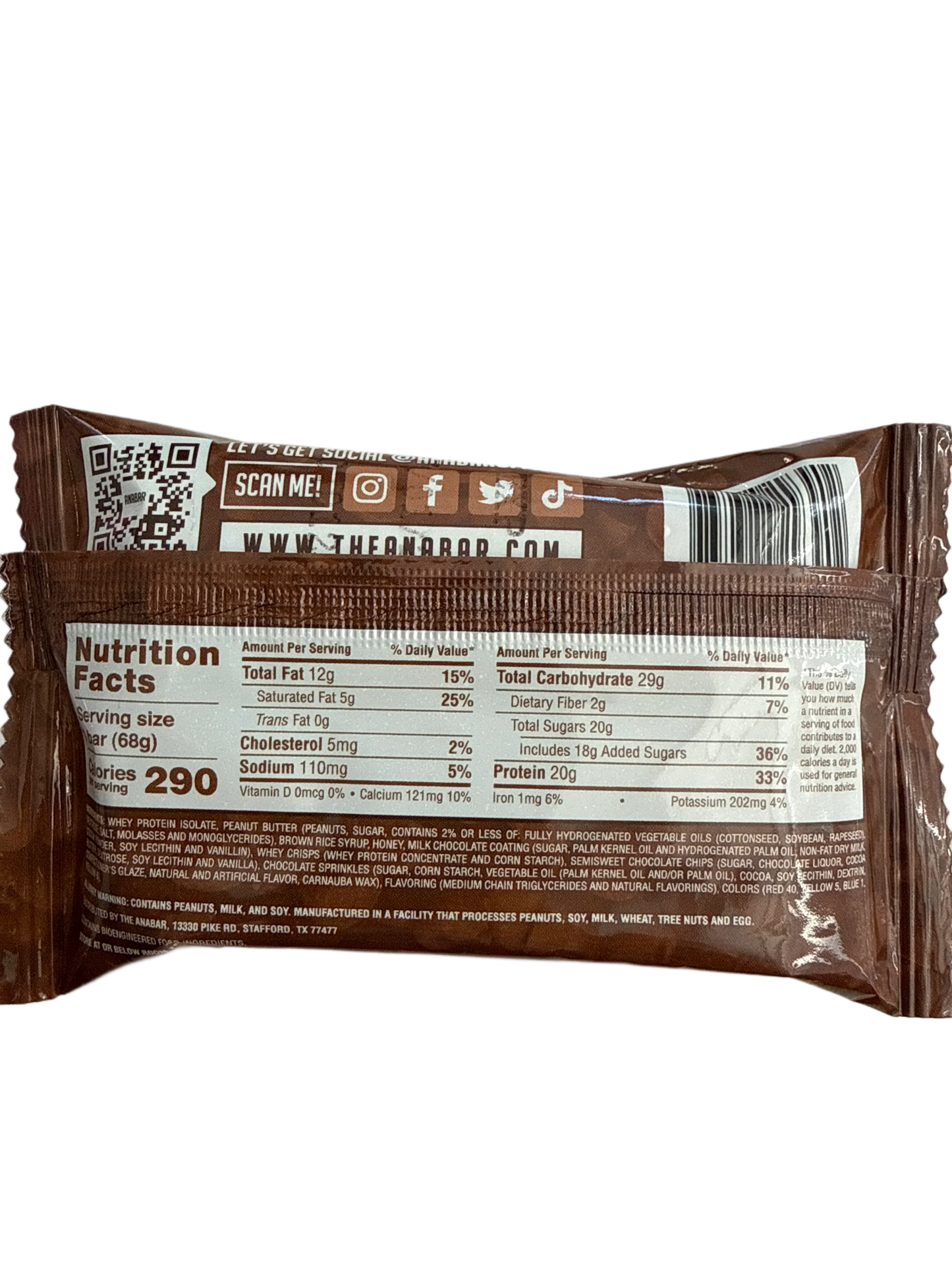 Indulge in Anabar Triple Chocolate Protein Bar - U.S Edition for Guilt-Free Pleasure