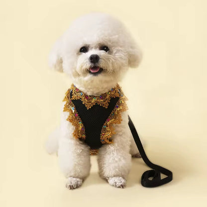 Crystal Lace Luxury Dog Harness and Leash Set – Designer Pet Wear - Shopthatapp.ca