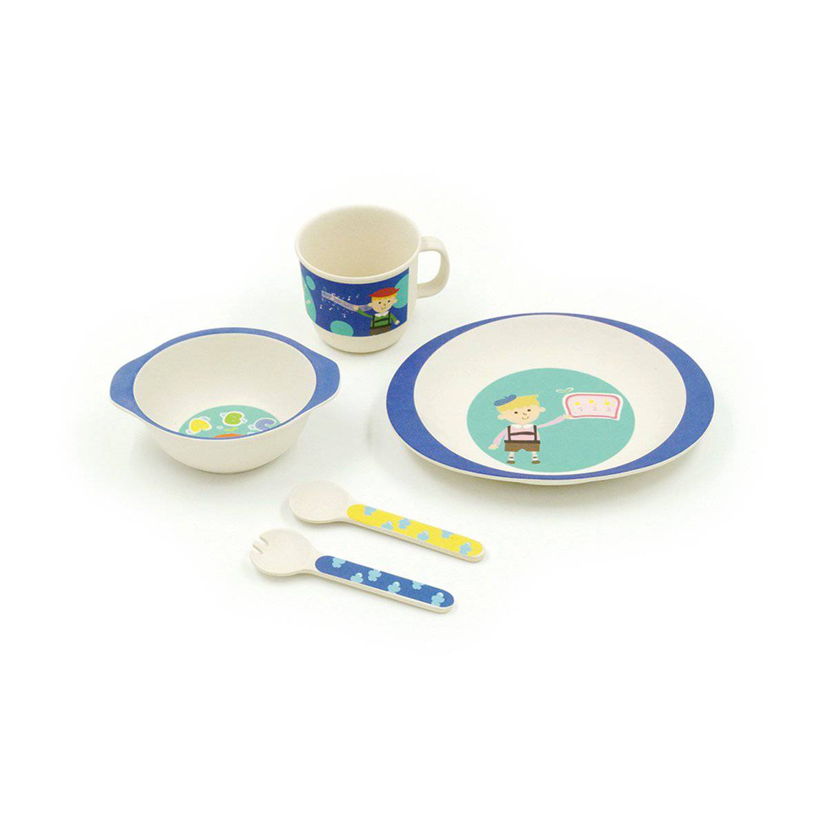 Blue Boy Kids Dinnerware Set – Fun & Eco-Friendly Meal Time Solution