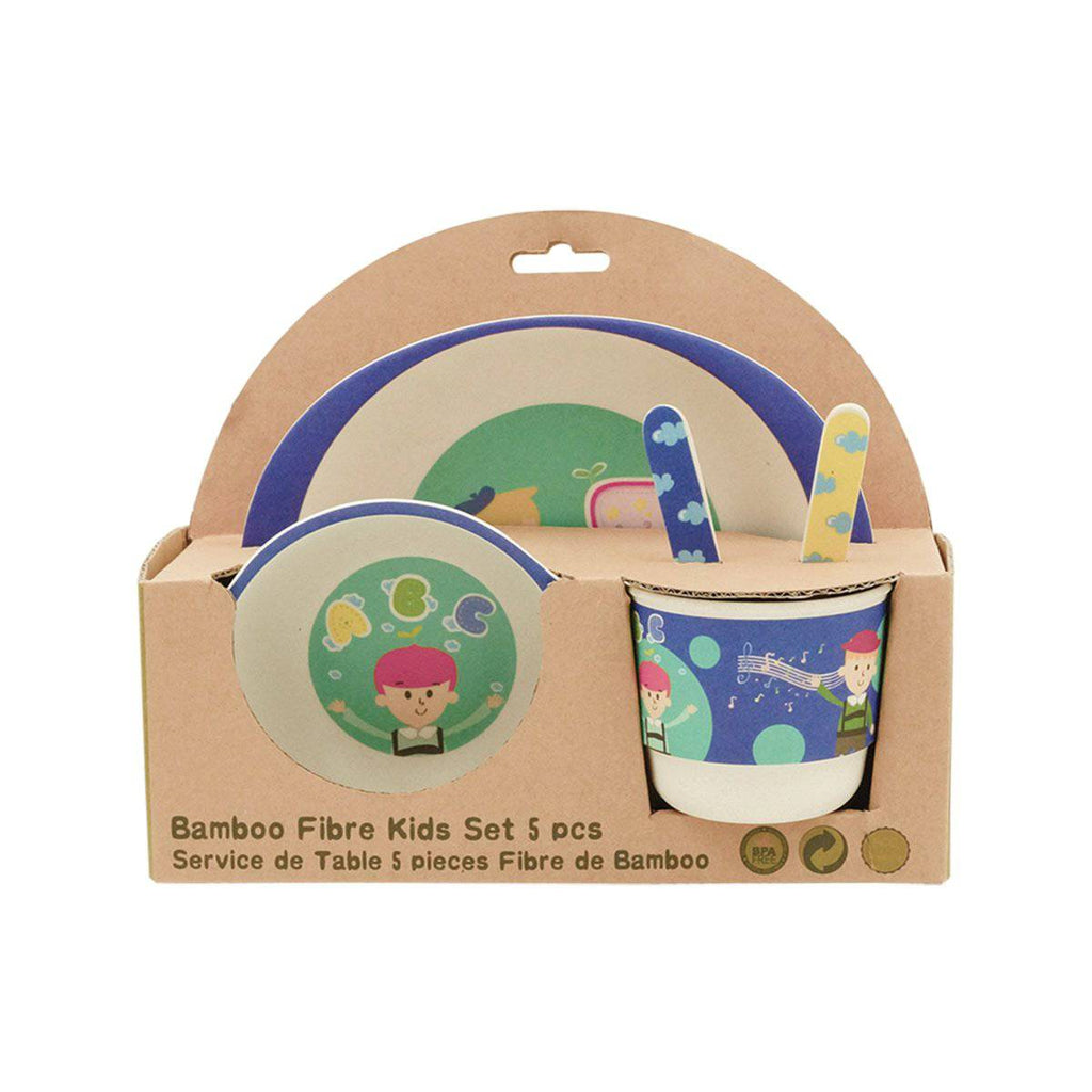 Blue Boy Kids Dinnerware Set – Fun & Eco-Friendly Meal Time Solution