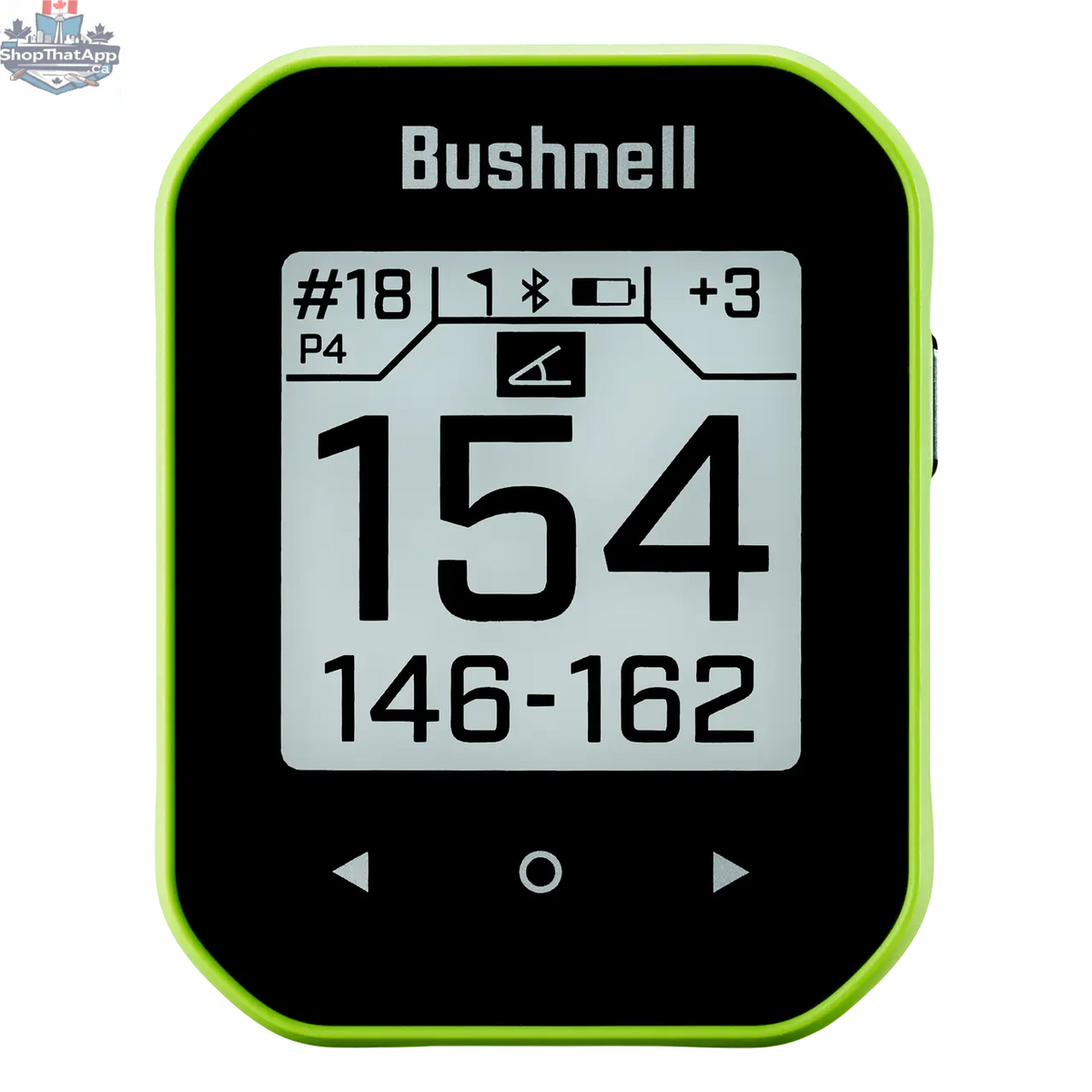 Front view of the Phantom 3 Slope GPS golf watch by The Golfather Ltd., featuring a sleek display for precise golf performance.