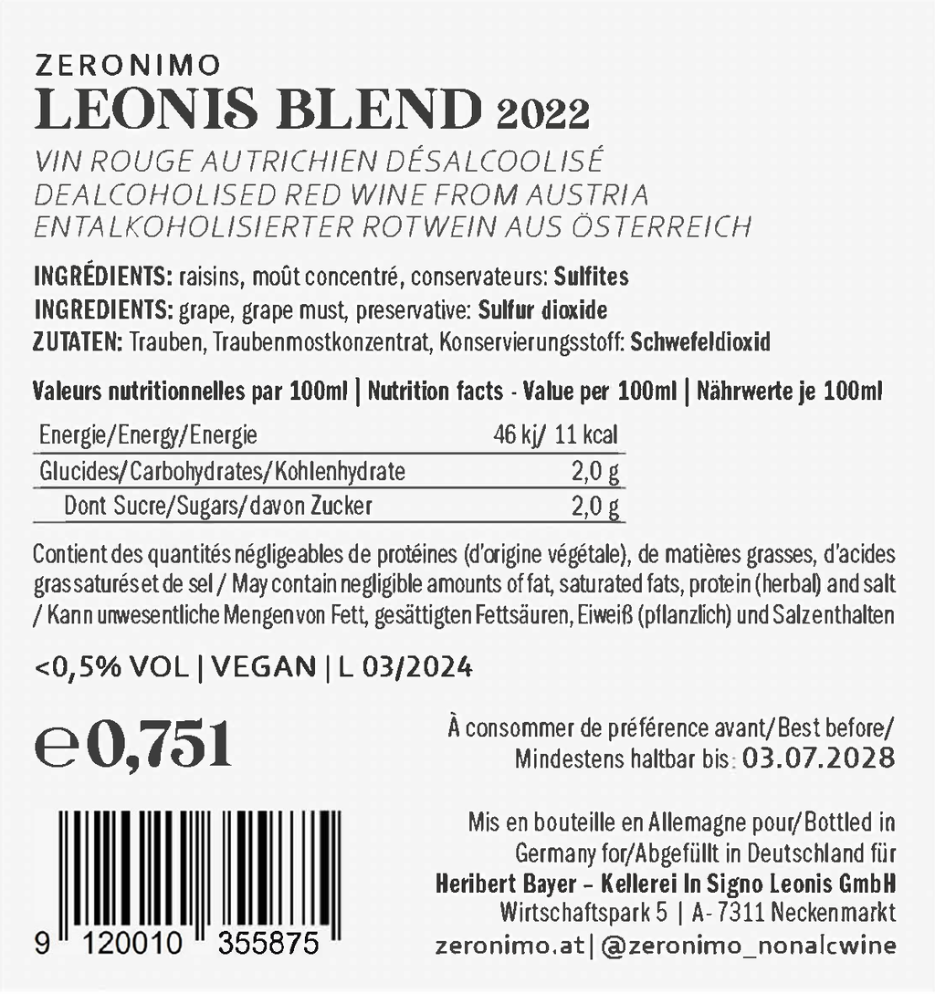 Zeronimo Leonis Blend - Premium Herbal Infusion for Wellness