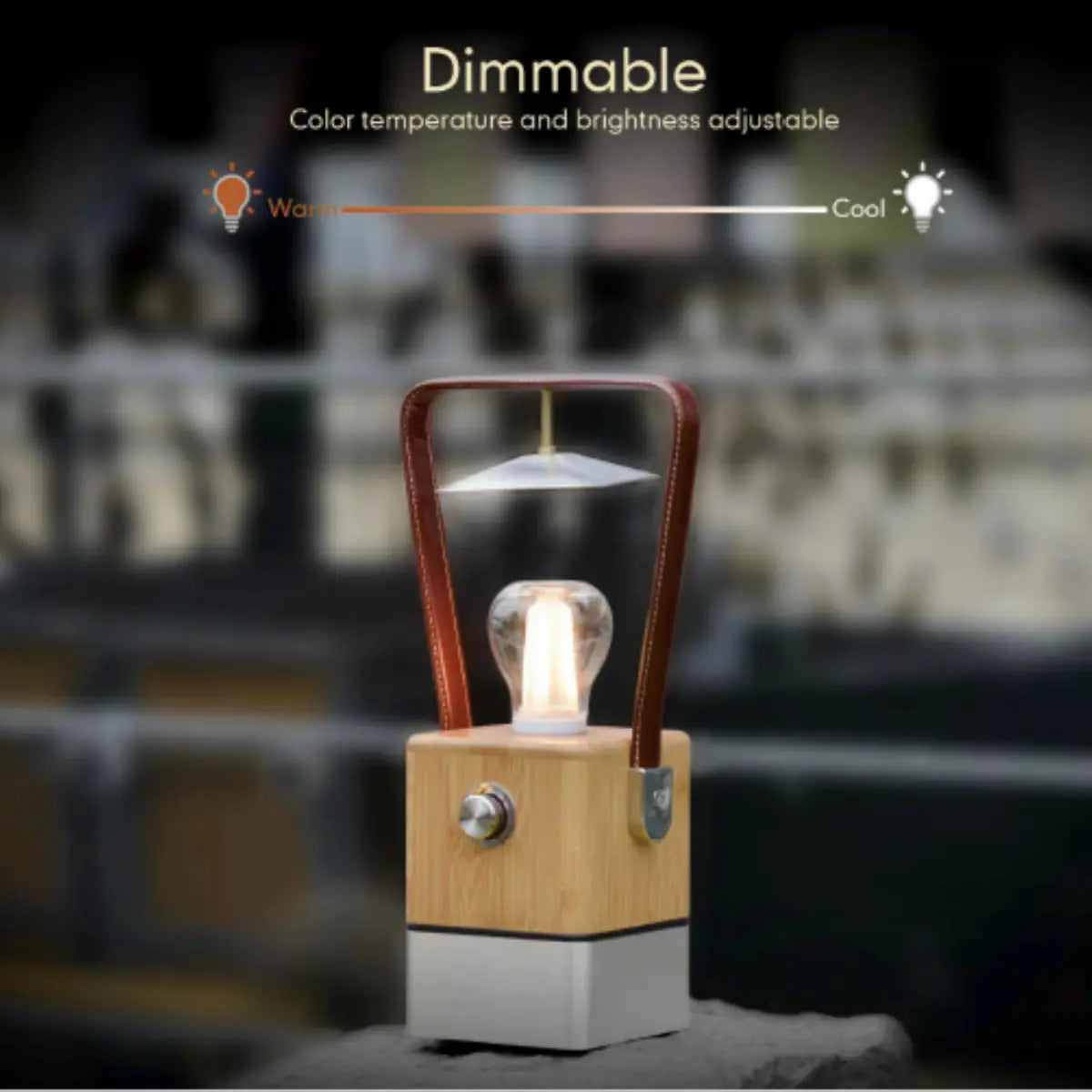 Zoppinh TRU De-LIGHT VIENNA dimmable LED lantern desk lamp with multifunctional design, power bank, and decorative style.