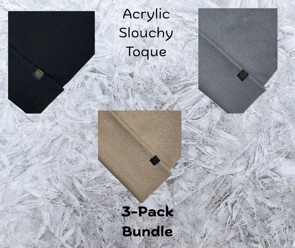 Acrylic Slouchy Toques - 3-Pack Bundle - Www.Shopthatapp.ca