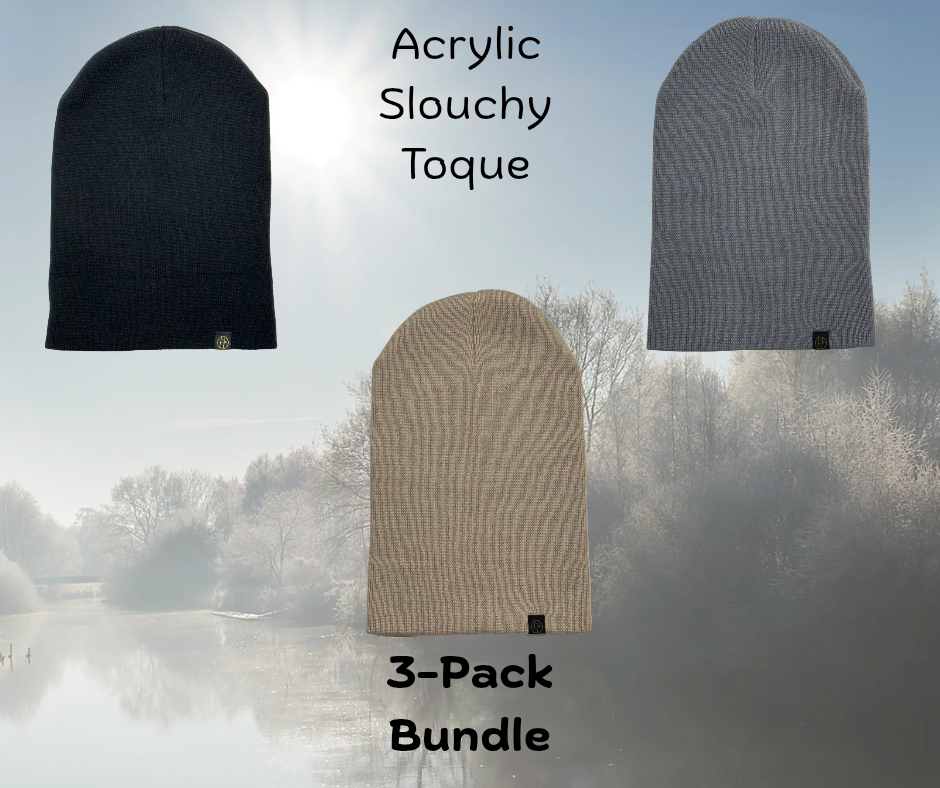 Acrylic Slouchy Toques - 3-Pack Bundle - Www.Shopthatapp.ca