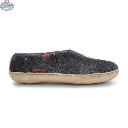 Classic Wool Slippers with Rubber Sole - Comfort Meets Style - Shopthatapp.ca