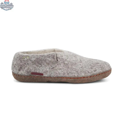 Elevate Comfort with Our Grey Leather Classic Slippers - Shopthatapp.ca