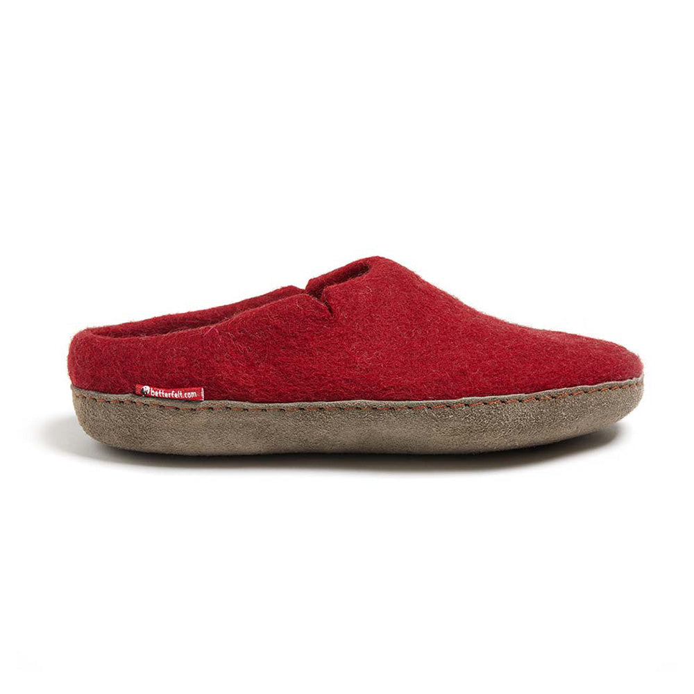 Classic Red Wool Slippers - The Perfect Cozy Companion for Your Feet