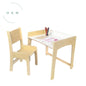 Birch natural LUMEN big kid desk and chair by Sapiens Child, adjustable height study furniture for growing children.