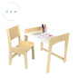 Birch-white LUMEN Big Kid desk and chair set by Sapiens Child, adjustable height study furniture for growing children.