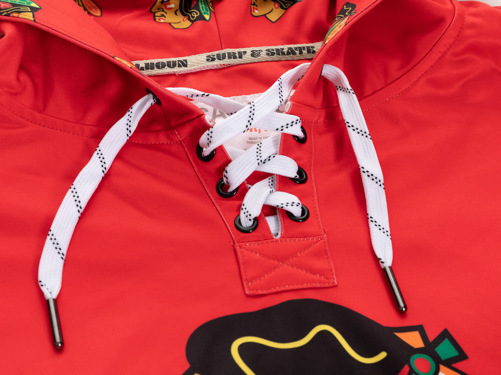 Chicago Blackhawks Hockey Lace Hoodie - Shopthatapp.ca