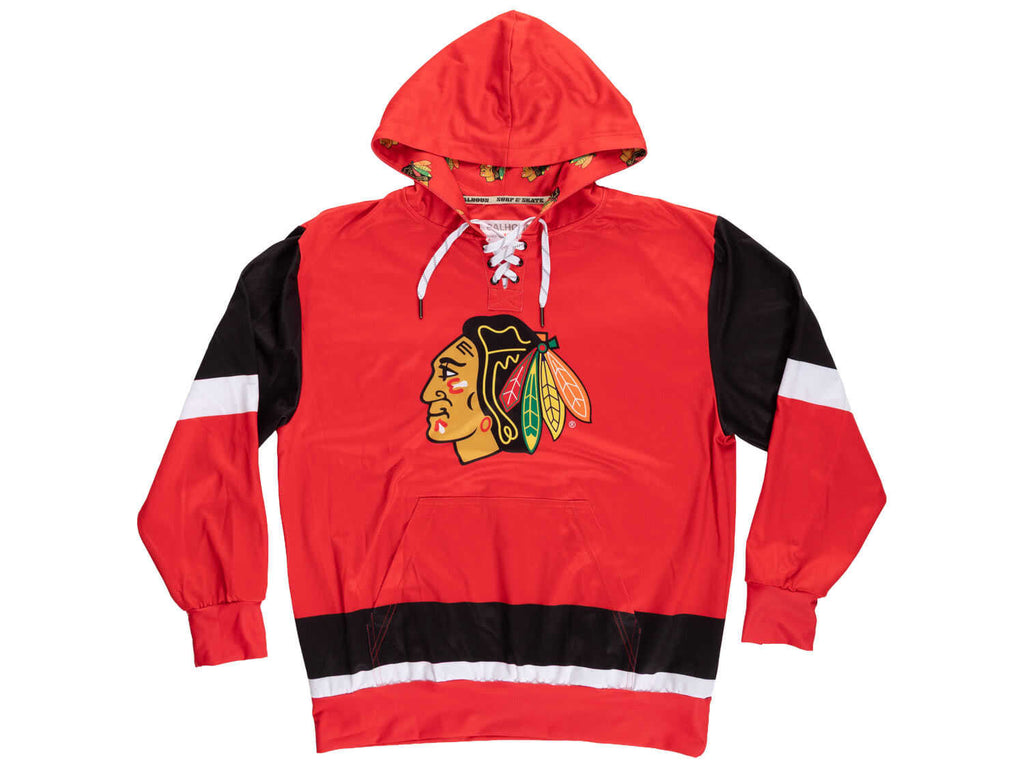 Chicago Blackhawks Hockey Lace Hoodie - Shopthatapp.ca