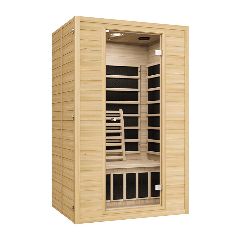 Blisspod | Vienna | Far Infrared Sauna Canadian Hemlock Very Low EMF Sauna, 4 Heaters – 2 Persons - Www.Shopthatapp.ca