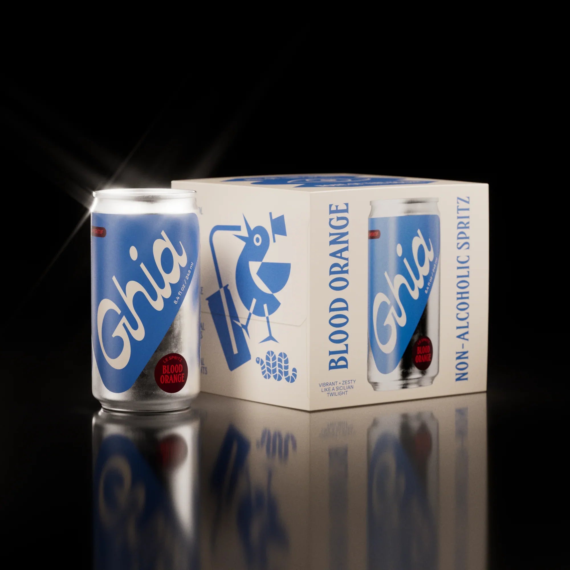 Ghia Le Spritz: Blood Orange - Refreshing Non-Alcoholic Craft Beer