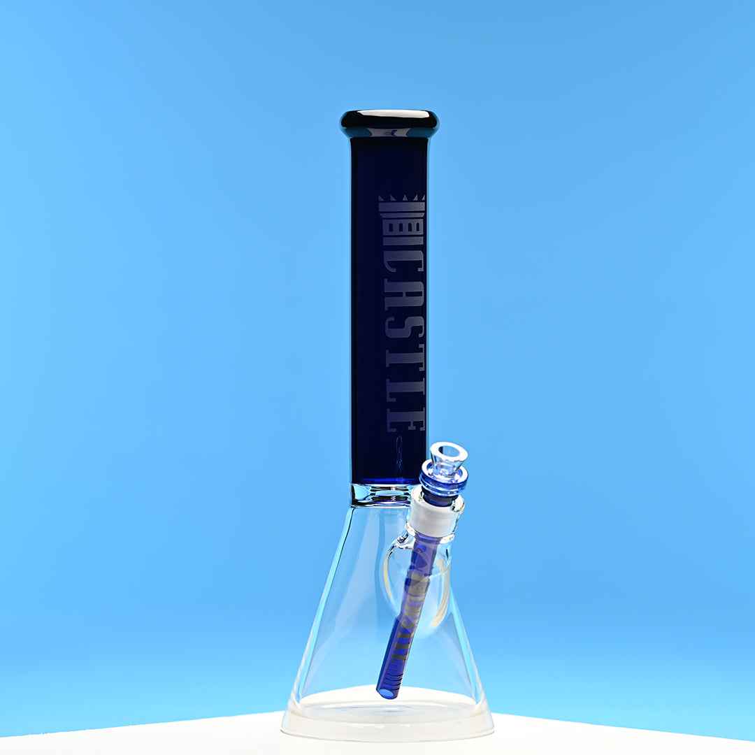Colored Tube (16″) High-quality Borosilicate Glass Beaker Bong