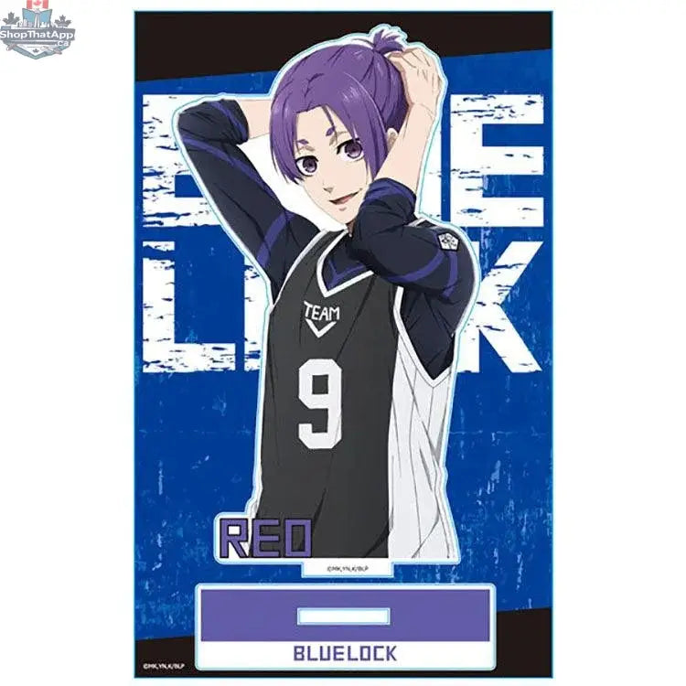 Blue Lock anime acrylic stand featuring vibrant character design from Doki Doki Land, perfect for collectible display.