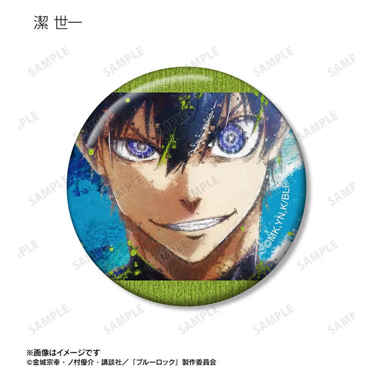 Blue Lock Anime Merch - Trading grunge CANVAS Tin Badge - Www.Shopthatapp.ca