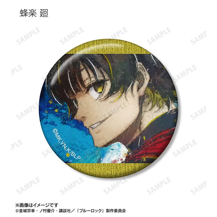 Blue Lock Anime Merch - Trading grunge CANVAS Tin Badge - Www.Shopthatapp.ca