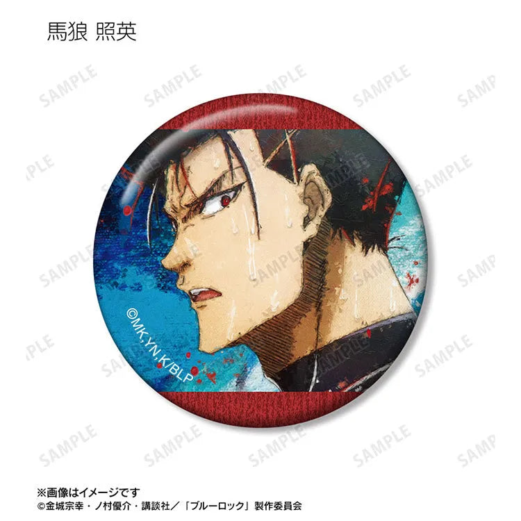 Blue Lock Anime Merch - Trading grunge CANVAS Tin Badge - Www.Shopthatapp.ca