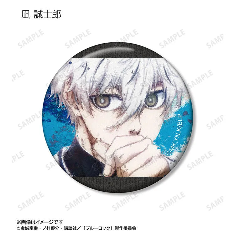 Blue Lock Anime Merch - Trading grunge CANVAS Tin Badge - Www.Shopthatapp.ca