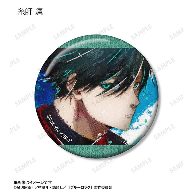 Blue Lock Anime Merch - Trading grunge CANVAS Tin Badge - Www.Shopthatapp.ca