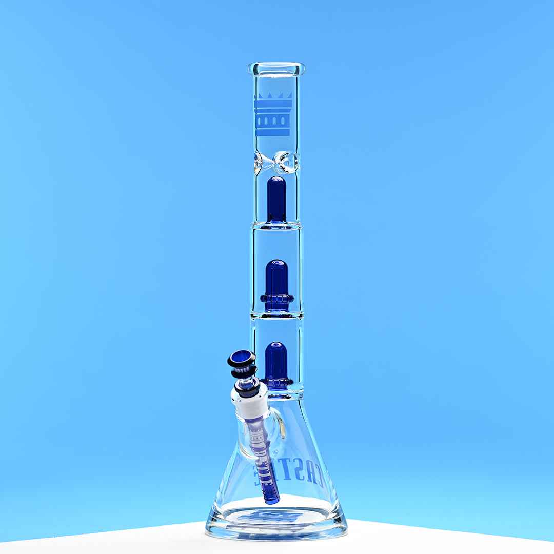 Double Showerhead (18″) Innovative Beaker Bong