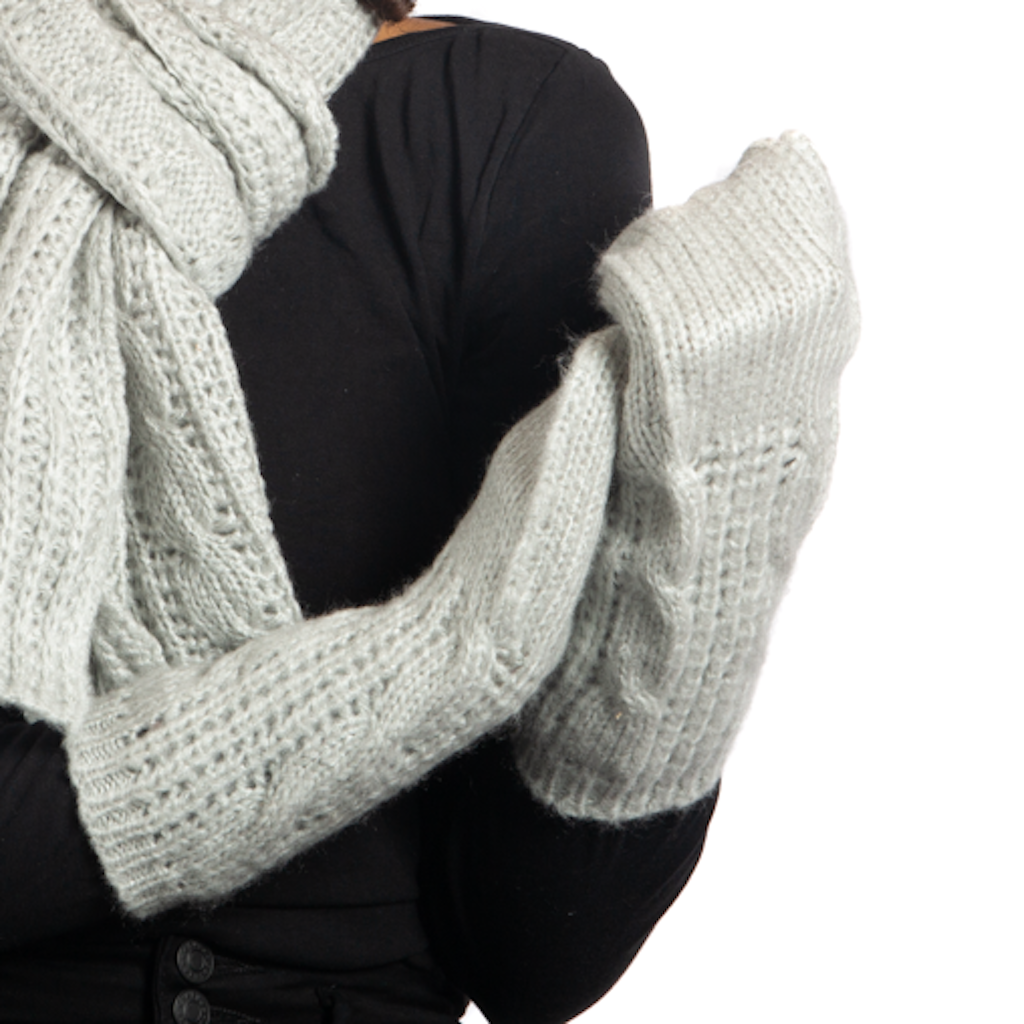 Cable Knit Mittens - Shopthatapp.ca